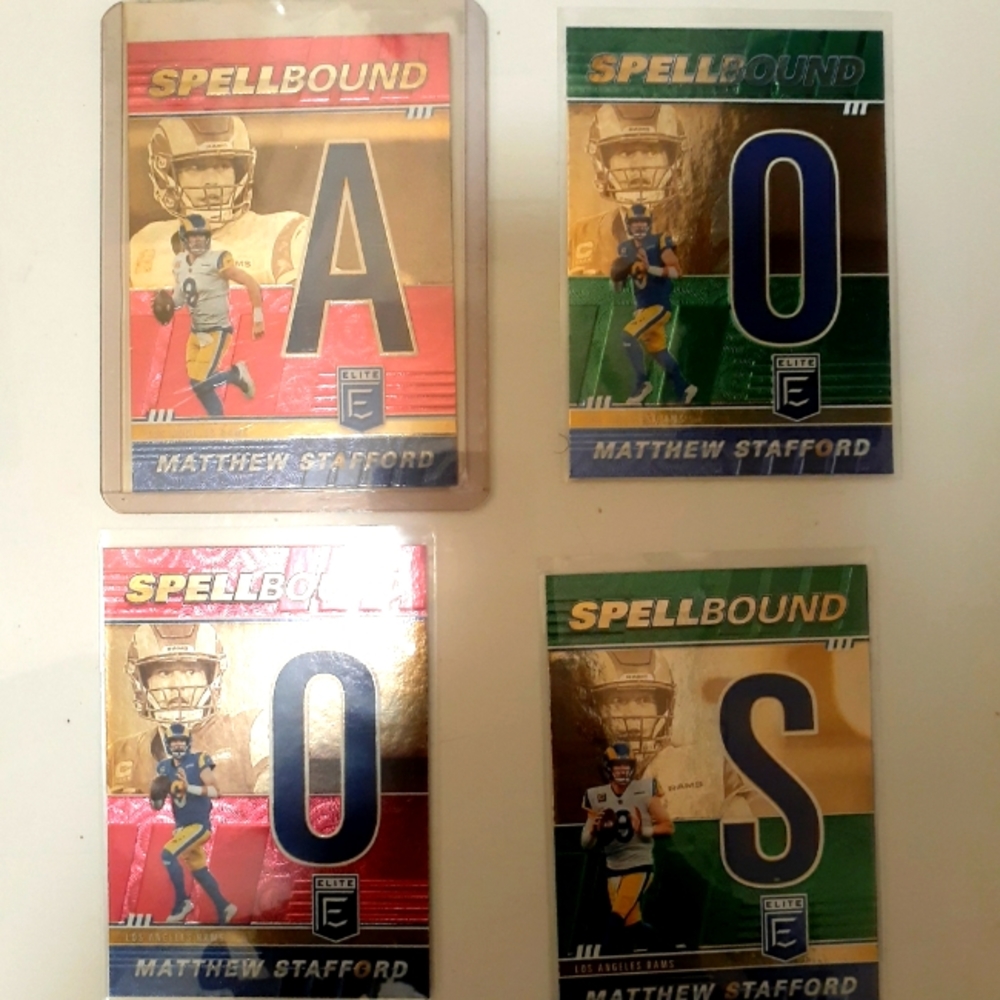 Matthew Stafford 4 card lot